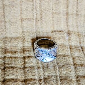JAI Ireland Sterling Silver Northern Coast Saddle Ring